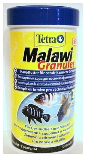 Корм TETRA для восточноафриканских цихлид Malawi Granules 250 мл - фотография № 7