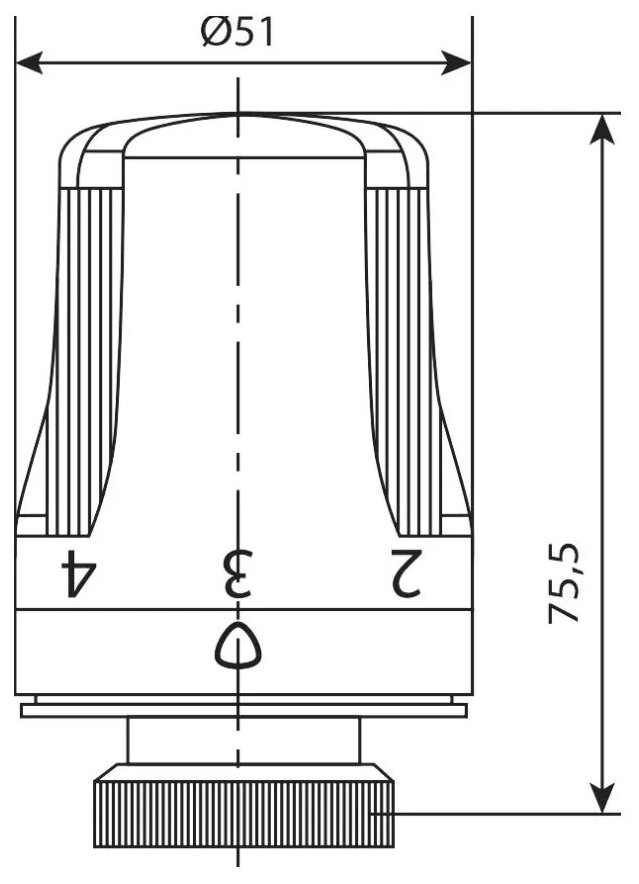 Термоголовка для радиатора Royal Thermo НС-1050904 (RTE 50.030) - фотография № 5