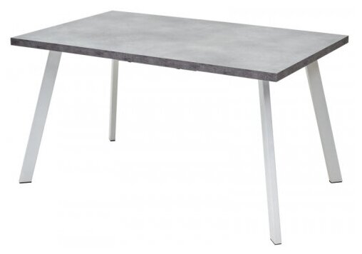 фото Стол обеденный M-CITY BRICK M 140 Бетон Портленд/ белый