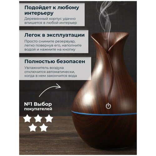 Увлажнитель воздуха Увлажнитель воздуха ультразвуковой с подсветкой Aромадиффузор ночник Увлажнитель для дома 69900₽