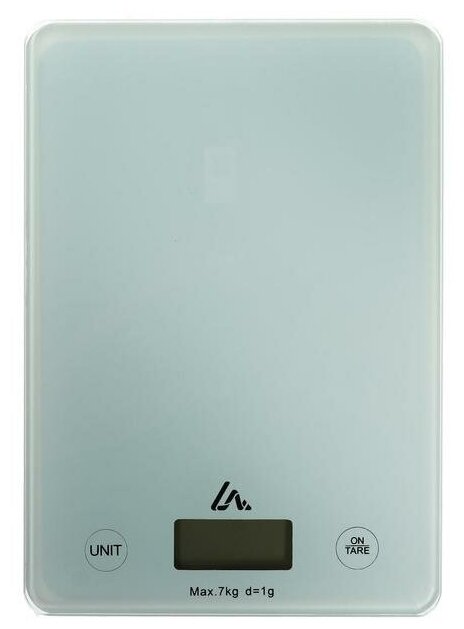 Весы кухонные Luazon LVK-702, электронные, до 7 кг, белые