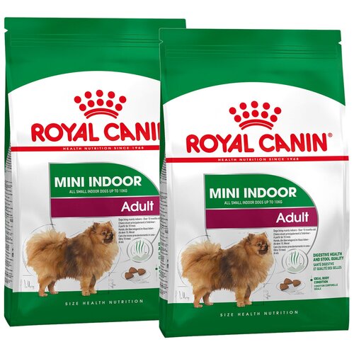 ROYAL CANIN MINI INDOOR LIFE ADULT для взрослых собак маленьких пород живущих дома (3 + 3 кг)