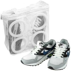Мешок сетка на молнии, сумка для стирки спортивной обуви, цена за 1 штуку, размер 29х27х9 см. Максимальная длина обуви - 26 см
