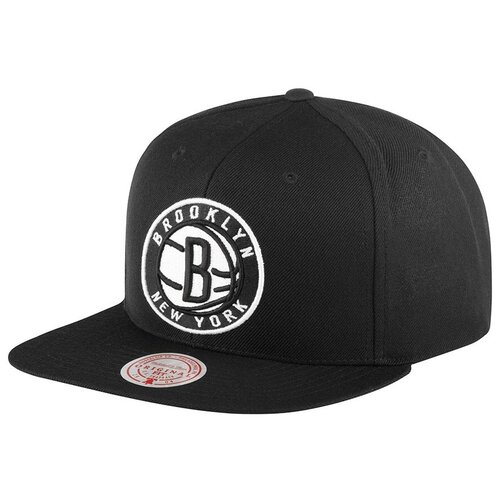 Бейсболка с прямым козырьком MITCHELL NESS 6HSSMM18842-BNEBLCK Brooklyn Nets NBA, размер ONE