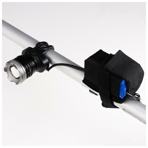 фото Фонарь велосипедный аккумуляторный, 7 вт, 900 лм,1200 мач, 7 режимов, 16 х 13 х 7 см