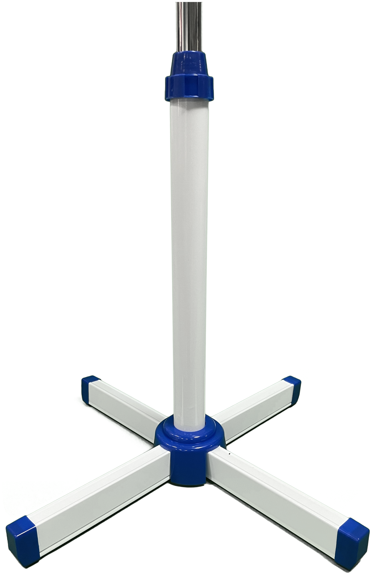 Напольный вентилятор Haifisch 3 режима 100-117 см., бело-синий - фотография № 4
