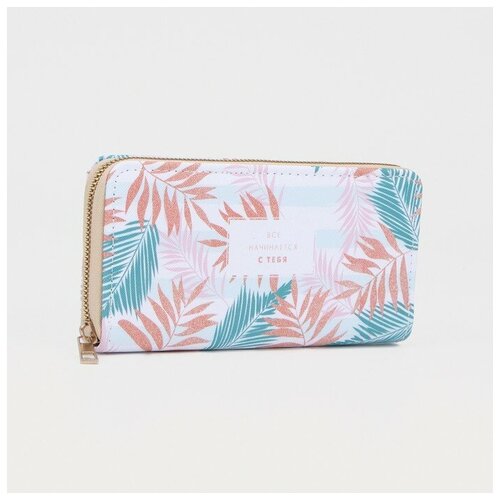 фото Кошелёк женский, отдел на молнии, цвет белый nazamok