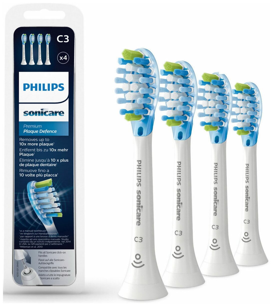 Насадка для звуковой зубной щетки Philips Sonicare C3 Premium Plaque Defence HX9044/17