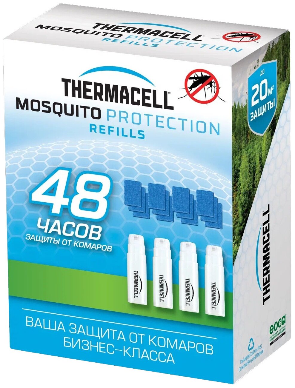 Набор расходных материалов "Thermacell" (4 газ. картриджа+12 пластин) - фотография № 2