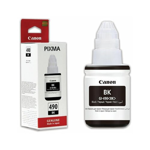 чернила canon gi 490 bk 0663c001 для pixma g1400 g2400 g3400 135мл чёрные Чернила Unitype CANON (GI-490BK) для СНПЧ Pixma G1400\. - (1 шт)