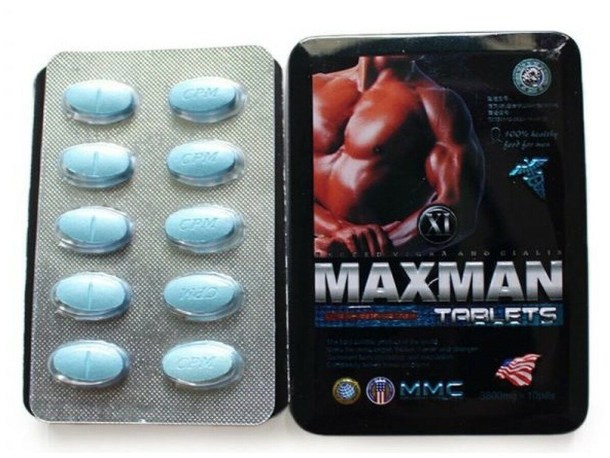 Maxman, Максмэн, 1 уп. - 10 таб, для продления полового акта, возбуждающие таблетки для мужчин, для эрекции и потенции