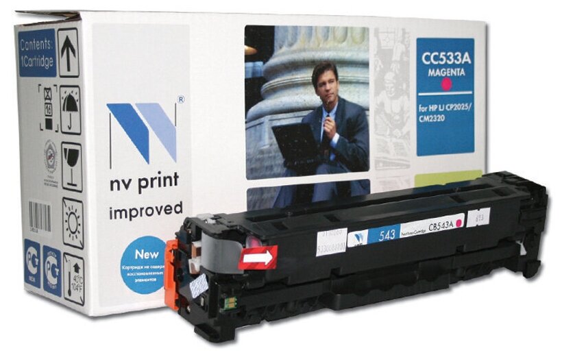 Картридж совм. NV Print CC533A/Canon 718 пурпурный для HP CLJ CP2025/CM2320 CANON MF-8330 (3500стр.) (Под заказ)