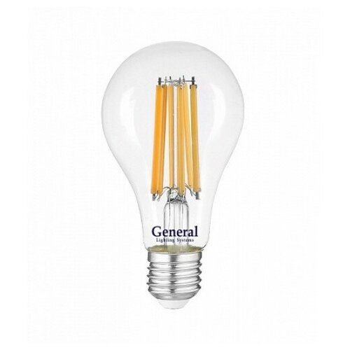 Лампа светодиодная Филаментная GLDEN-A65S-25ВТ-230-E27-2700