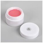 Fiber Gel для наращивания ногтей, со стекловолокном, камуфлирующий, LED/UV, 15 мл, цвет нежно-розовый - изображение