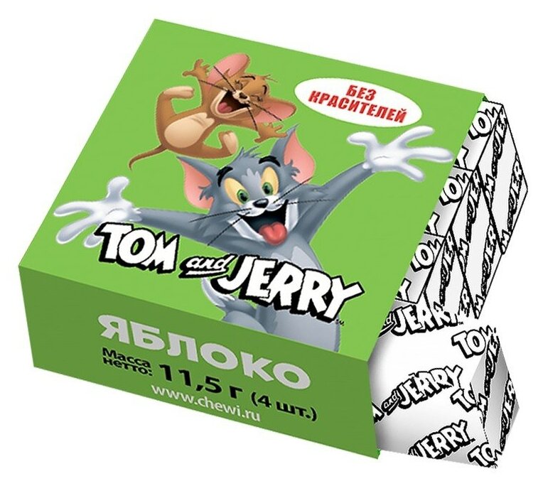 Жевательные конфеты Tom & Jerry сладости том и джерри микс вкусов (3 шт. по 34,5 гр.) - фотография № 7