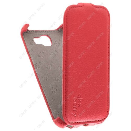 Кожаный чехол для LG K4 K130E Aksberry Protective Flip Case (Красный) кожаный чехол для nokia xl dual sim aksberry protective flip case белый