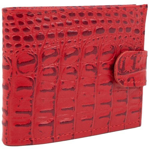 фото Кошелек на кнопке, цвет красный./в упаковке шт: 1 кайман