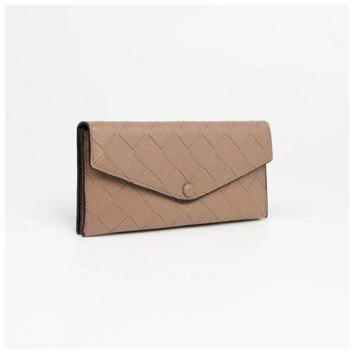 фото Кошелёк на кнопке, цвет бежевый нет бренда