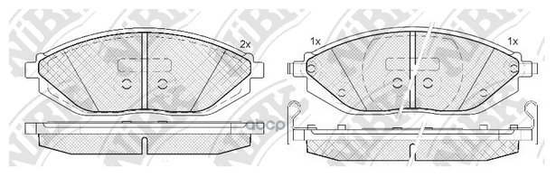 Pn0570-Nibk_колодки Дисковые Передние! Chevrolet Spark 1.0/1.2 10> NiBK арт. PN0570