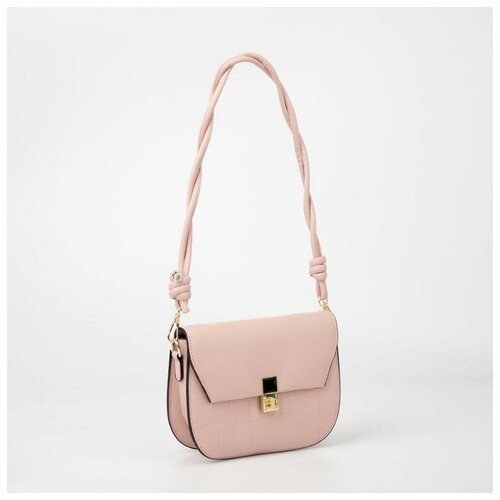 фото Мессенджер, отдел на клапане, длинный ремень, цвет розовый нет бренда