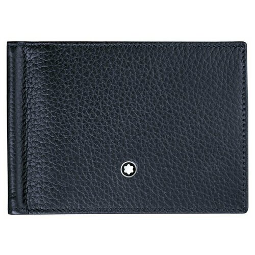 фото Кошелек montblanc, фактура гладкая, черный
