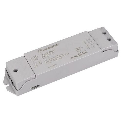 Диммер SMART-DIM105 12-48В 15А TRIAC IP20 пластик | код 025029 | Arlight (2шт. в упак.)