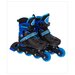 Ролики раздвижные детские голубые, колеса PU 64 мм, р-р S, 31-34, в сумке 42,1*36,6*10,4 см. арт. P01C-BS