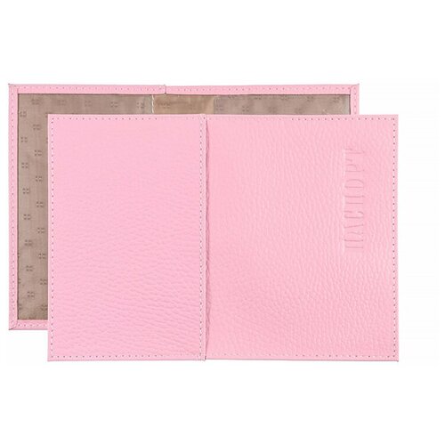 фото Обложка для паспорта из натуральной кожи, футляр на паспорт, чехол на удостоверение женский розовый cro-o-81-331 нет бренда