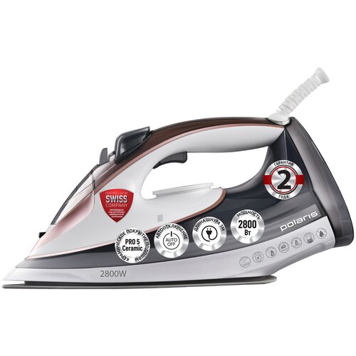 Утюг Polaris PIR 2883AK  Global, белый/серый