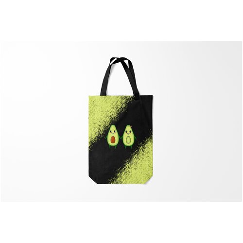 фото Сумка-шоппер / 31х42 см / популярные иллюстрации / еда авокадо burnettie