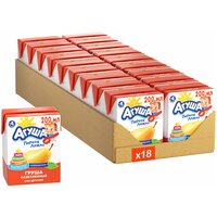 Сок осветленный Агуша Груша (Tetra Pak), c 4 месяцев, 0.2 л, 18 уп.