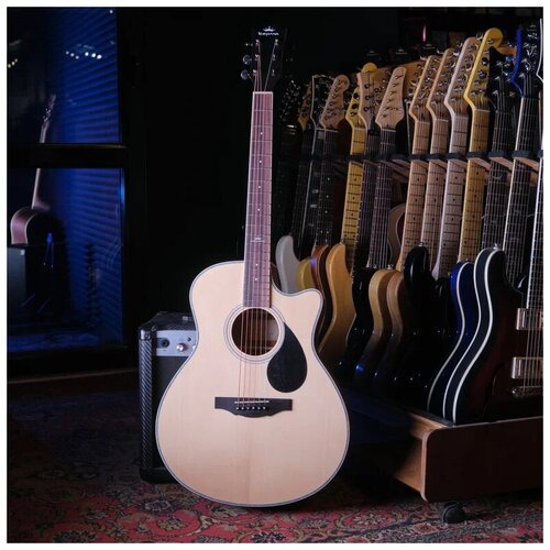 Акустическая гитара Kepma A1C Natural, Grand Auditorium, ель+красное дерево