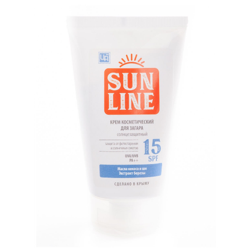 Крем «SUNLINE» солнцезащитный SPF 15, Царство Ароматов, 140г.