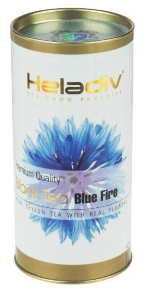Чай черный Heladiv BLUE FIRE с васильком 100 г