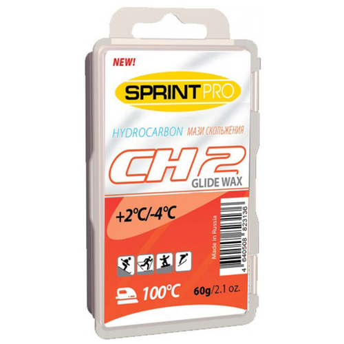 Мазь скольжения SPRINT PRO серия CH 60гр CH2, +2-4C, red