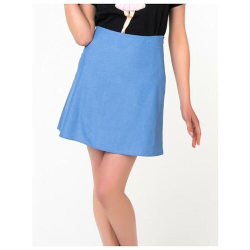 фото Юбка fashion.love.story, размер 44, голубая джинса