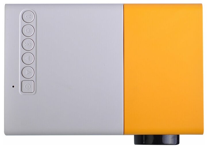 Мини проектор LED Mini Projector J9 желтый портативный переносной LED Projector