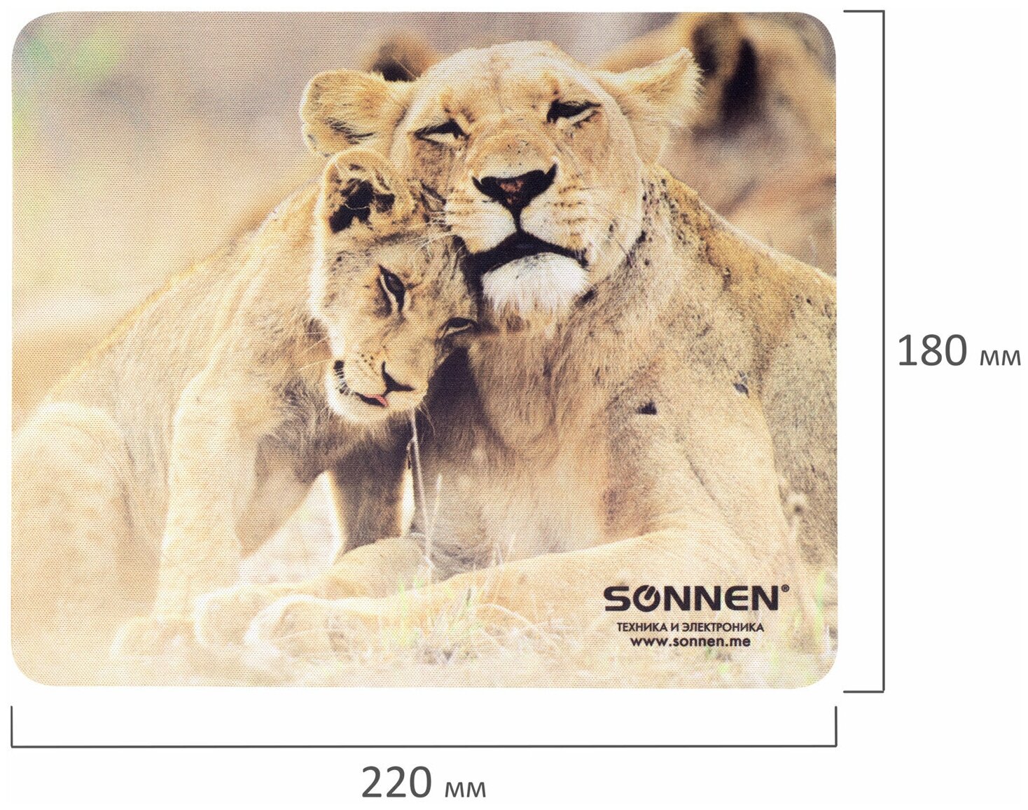 Коврик для мыши Sonnen Purple резина+ткань 22*18*0.3см - фото №16