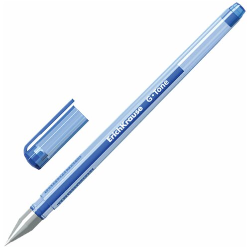 ERICH KRAUSE Ручка гелевая erich krause g-tone , синяя, корпус тонированный синий, узел 0,5 мм, линия письма 0,4 мм, 17809, 24 шт.
