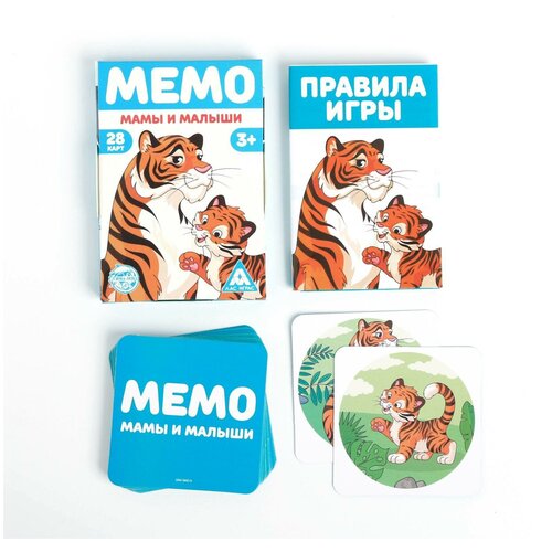 Настольная игра для детей Мемо - Мамы и Малыши