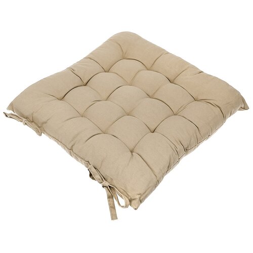 Подушка на стул House-wares, 40х40х5 см., бежевый, 100% полиэстер, наполнитель синтепон