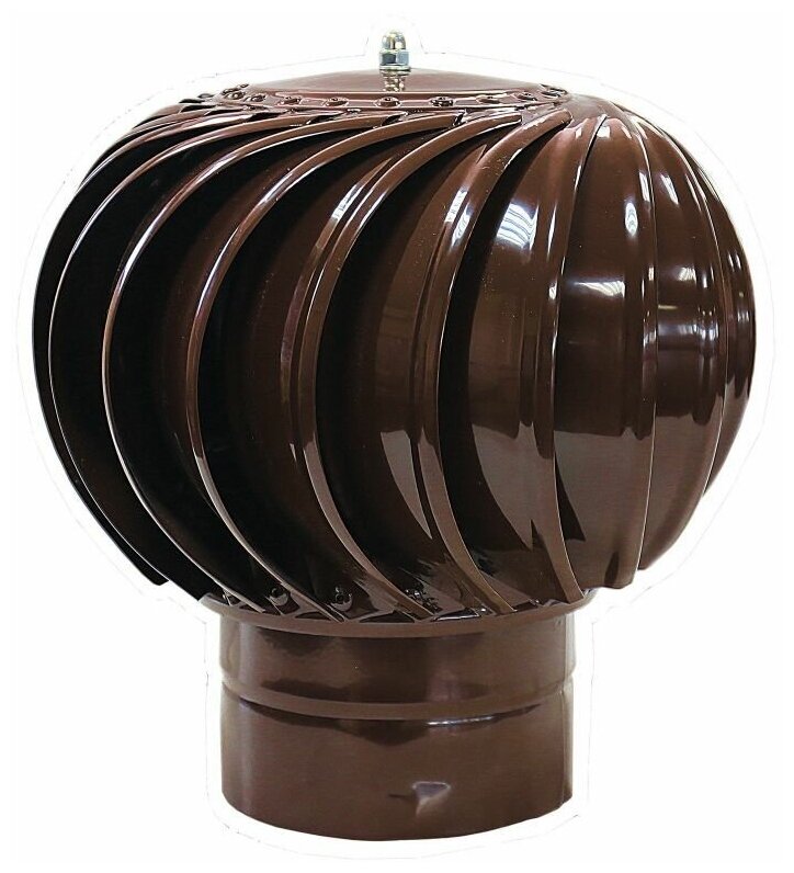 Турбодефлектор крышный ТД 300мм оцинкованный коричневый (RAL 8017)