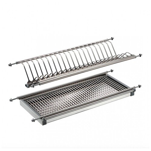 Сушилка для посуды 500 мм 2 уровня нержавеющая сталь 1320₽