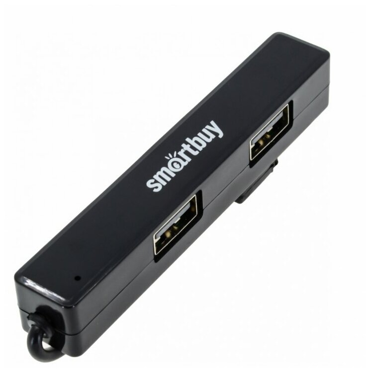 USB 20 Хаб Smartbuy 408 4 порта черный (SBHA-408-K)