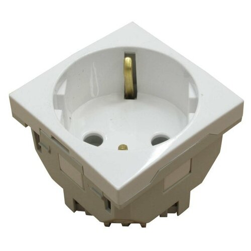Efapel 45131 SBR Розетка 220В 2к+з,45х45,белая