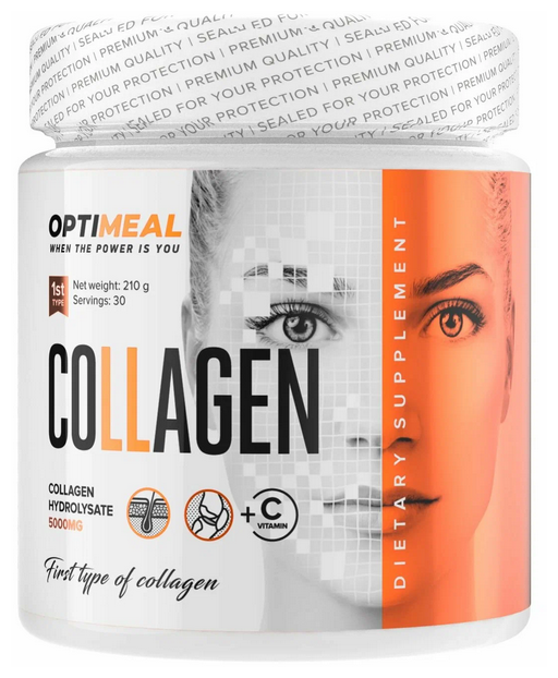 OptiMeal Collagen Апельсин 210 г