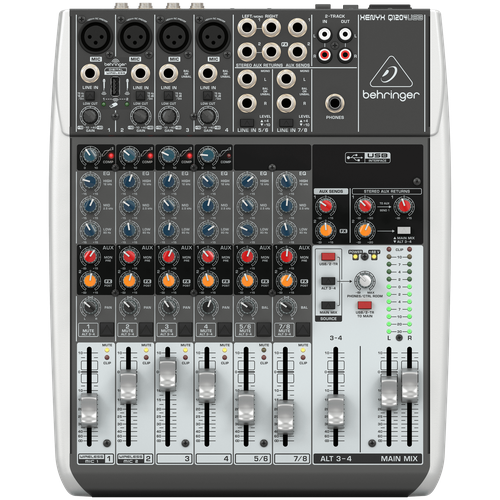 Микшерный пульт BEHRINGER Xenyx Q1204USB микшерный пульт с процессором эффектов behringer xenyx qx2442usb