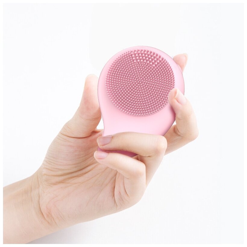 Массажер для чистки лица FitTop L-Clear, розовый - фотография № 4