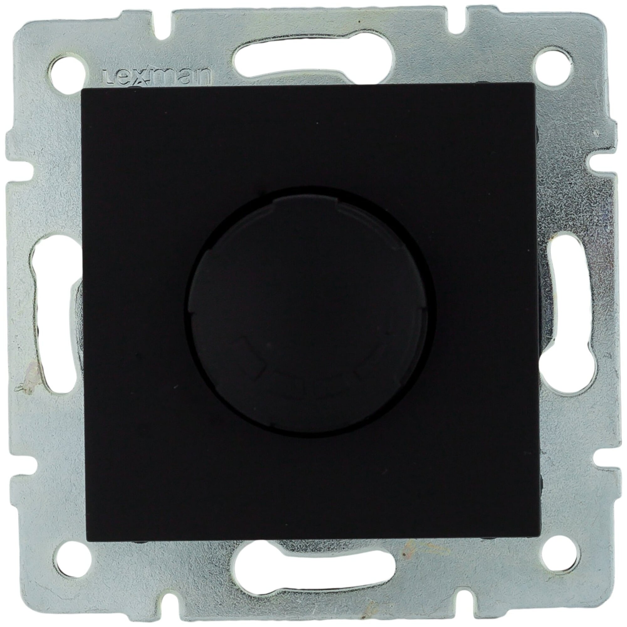 фото Диммер встраиваемый Lexman Виктория 1000 Вт цвет черный бархат матовый