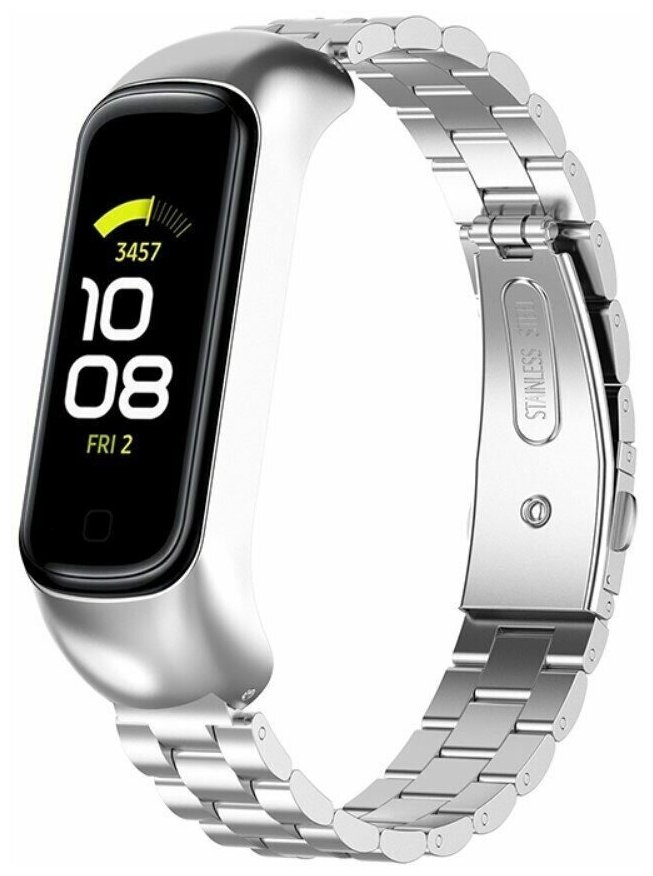 Стальной браслет для Samsung Galaxy Fit 2 SM-R220 (серебряный)